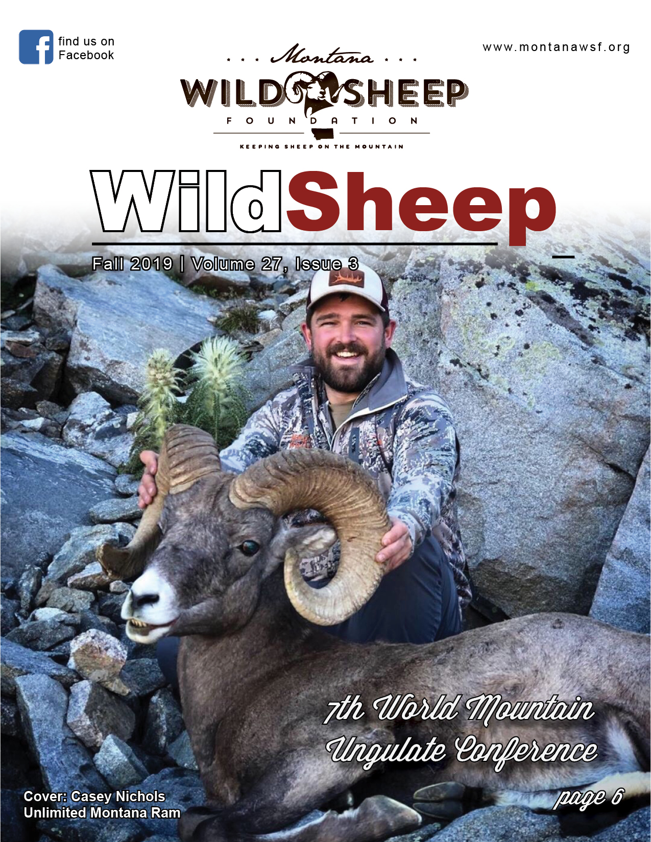 Fall 2019 Montana WildSheep Foundation Newsletter